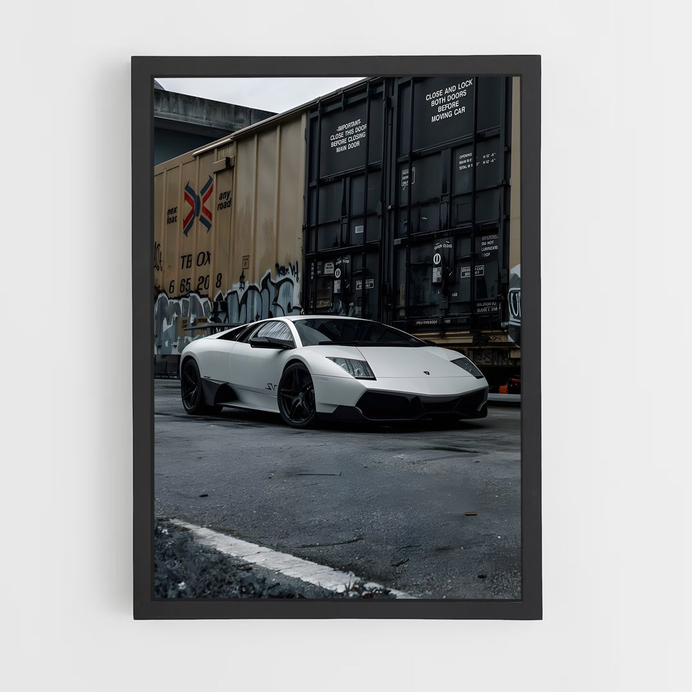 Poster Train & Murcielago – affiche Lamborghini (vue 2)